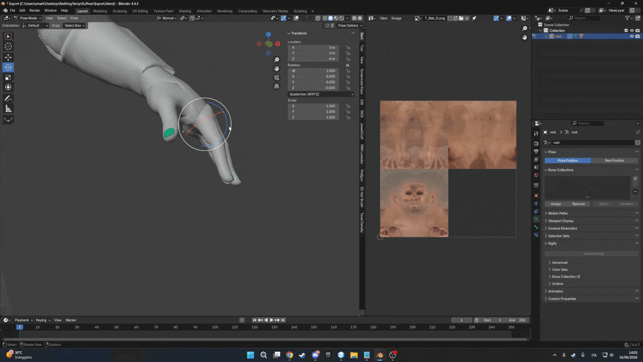 Rigging Weights Re-Skin